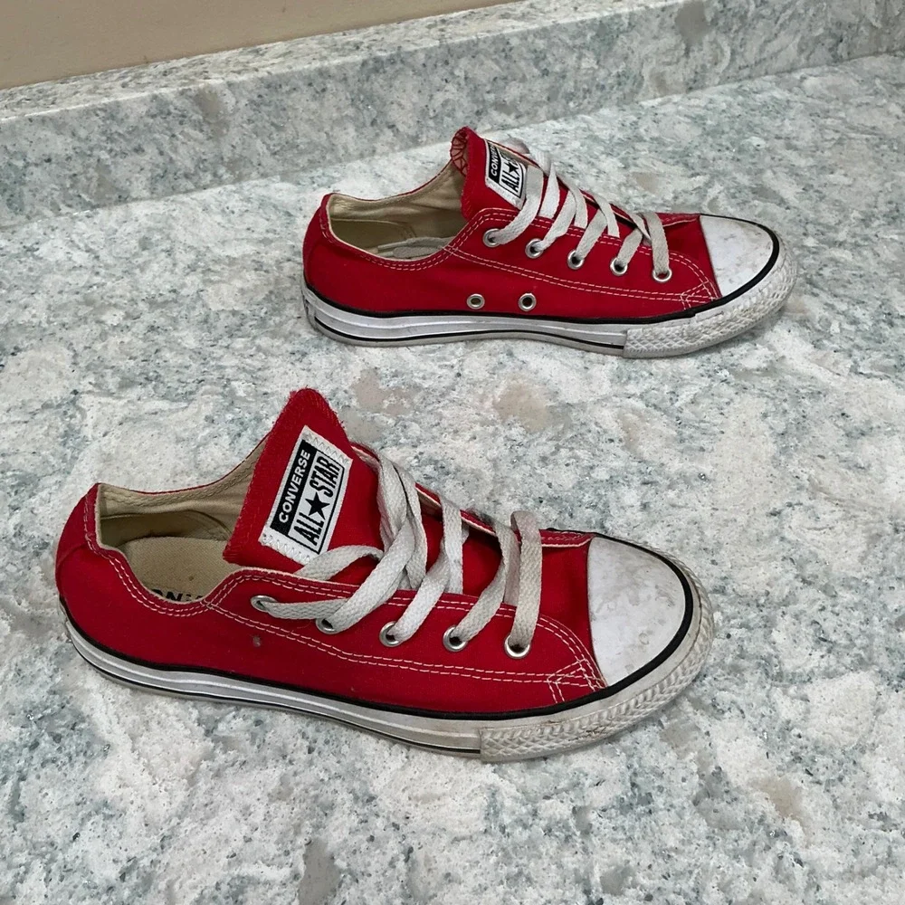 Converse Sneakers Chuck Taylor All Star Youth 3 Red Canvas Low Top 3J236
